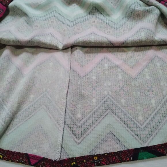 Blue Rain Colorful Chevron Pattern Fit and Flare Mini Length Dress Women's Small - Picture 8 of 12